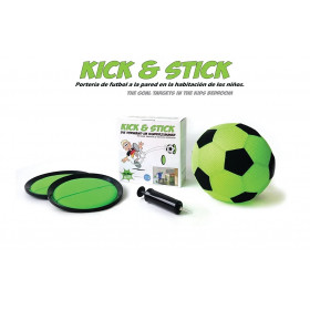 Kick & Stick Futbol a la pared Portería de futbol a la pared en la habitación de los niños. Kick Stic